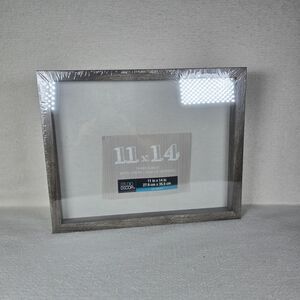Studio Decor 11" x 14" Shadowbox Belmont Gray Wood Frame Thick Photo Display Box